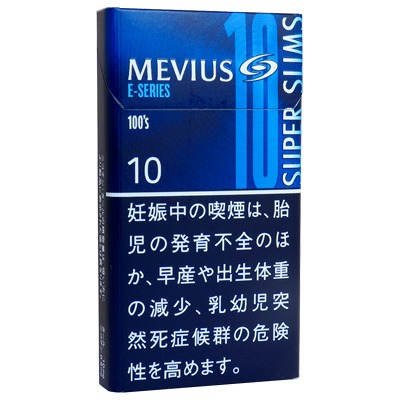 柔和七星梅比乌斯E系列10mg超细/メビウス イーシリーズ 10 100’S スリム
