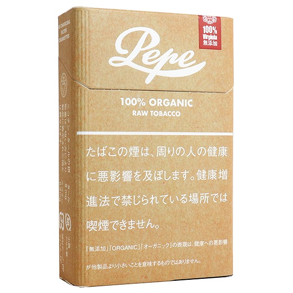 pepe有机8mg(预计11月到货）/ぺぺ オーガニック シガレット【18本入】