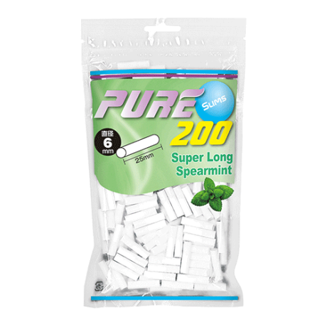 PURE滤嘴细支加长薄荷味6mm*25mm 手卷耗材