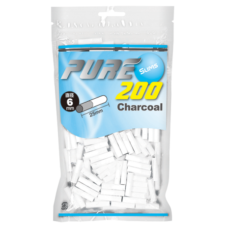 PURE滤嘴细支活性炭6mm*25mm 手卷耗材