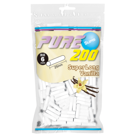 PURE滤嘴细支加长香草味6mm*25mm 手卷耗材
