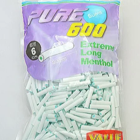 PURE滤嘴细支超长款薄荷味6mm*30mm大包装 手卷耗材
