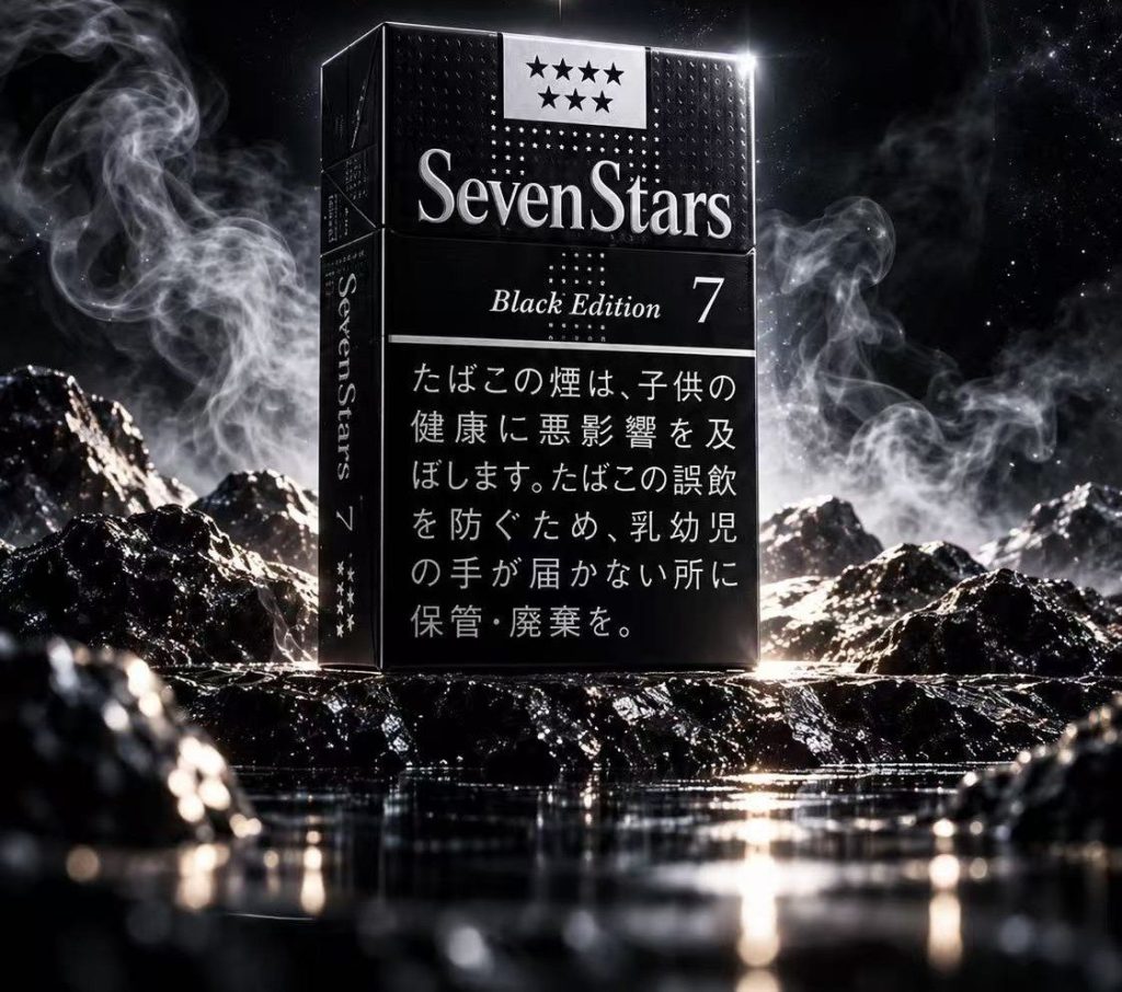 七星7mg硬盒暗黑限定版（限定款不免除服务费）/セブンスター・7・ボックス