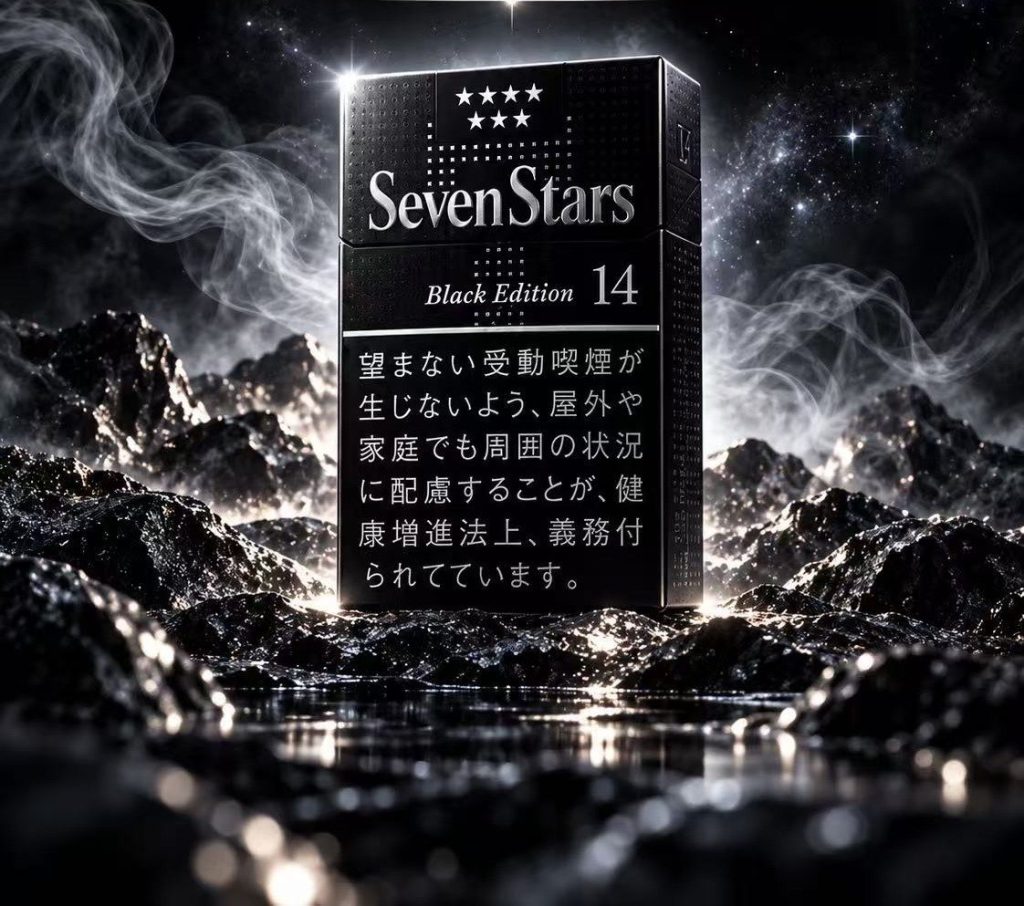七星14mg硬盒（注意是硬盒）暗黑限定版（限定款不免除服务费）/セブンスター・ボックス