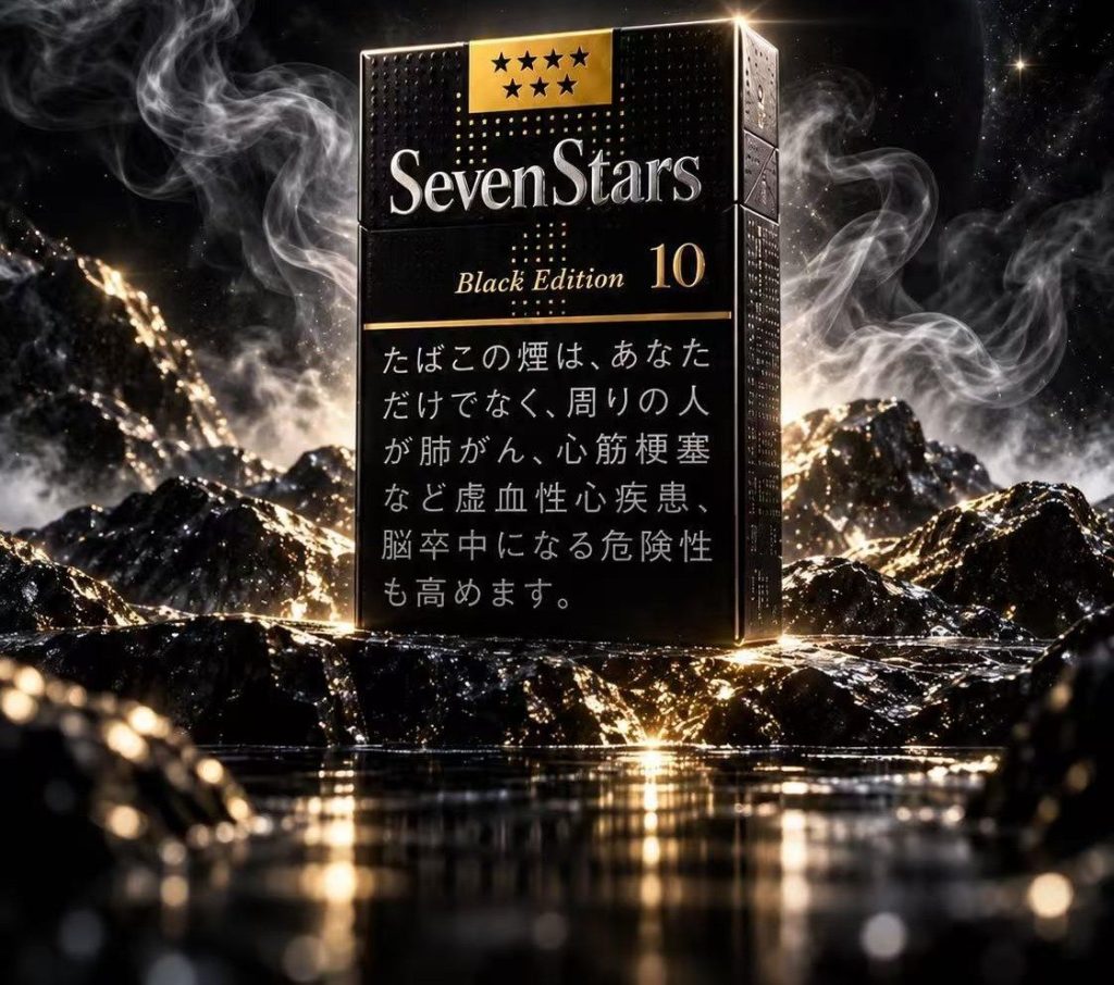 七星10mg硬盒暗黑限定版（限定款不免除服务费）/セブンスター・10・ボックス